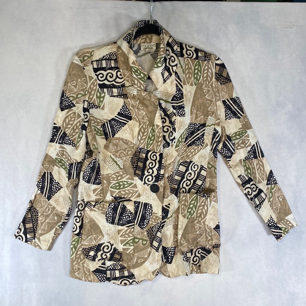 3/$15 Vintage Maren Petite Small single button light Cardigan Top made in USA - Picture 1 of 8